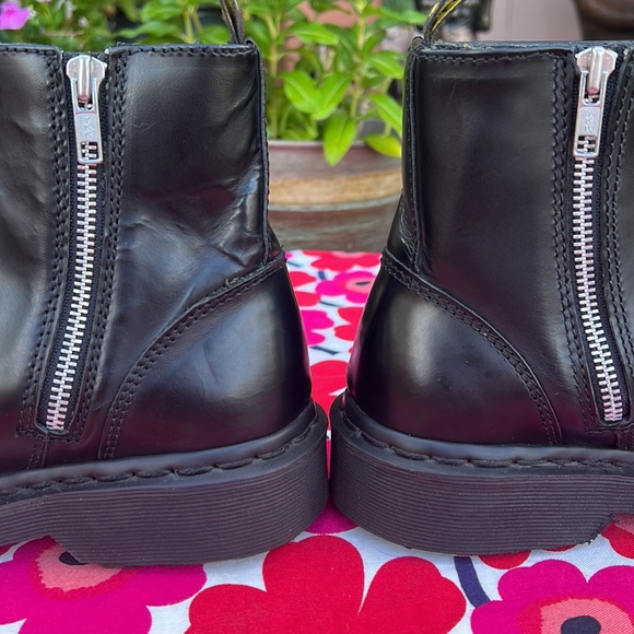 🏴󠁧󠁢󠁥󠁮󠁧󠁿 Dr. Martens MIE Zippered Y2K Chunky Mono Black Ankle Boots UK 5 - Picture 16 of 17